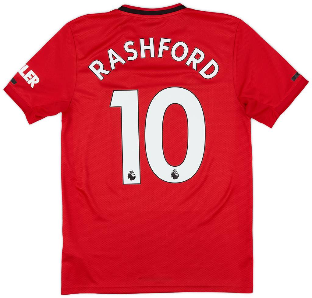 2019-20 Manchester United Home Shirt Rashford #10 - 9/10 - (S)