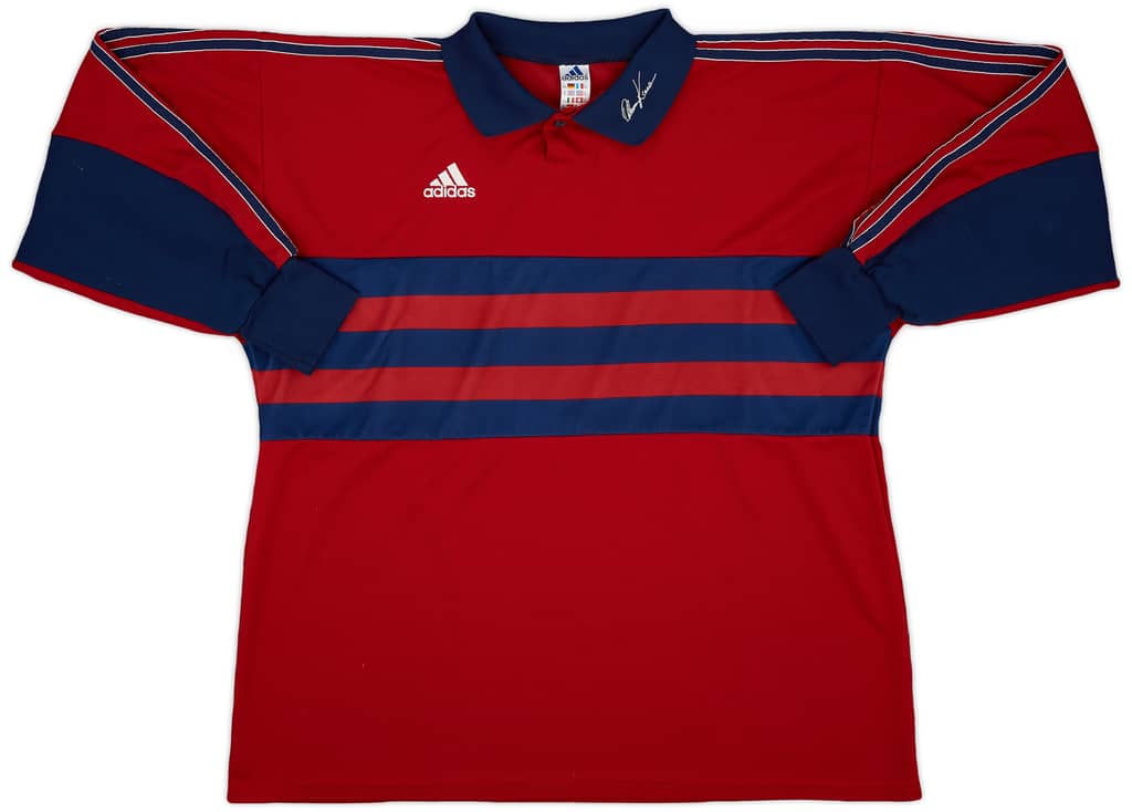 1998-99 adidas Oliver Kahn GK Template Shirt (Bayern Munich) #1 #1 - 8/10 - (XXL)