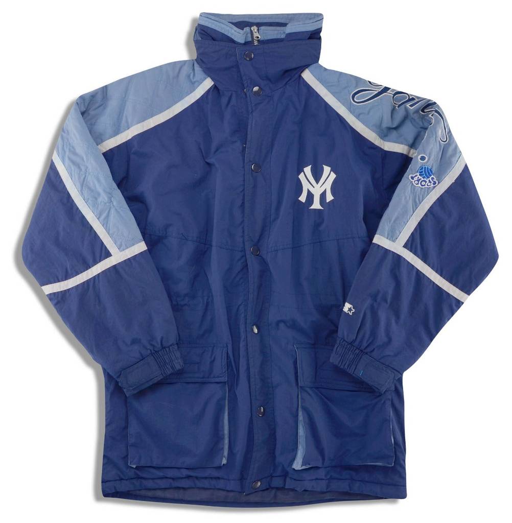 1990s New York Yankees Starter Longline Rain Coat L