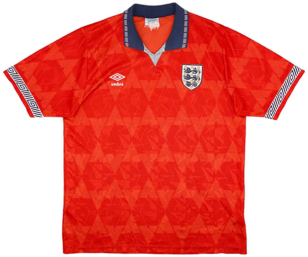 1990-93 England Away Shirt - 8/10 - (L)