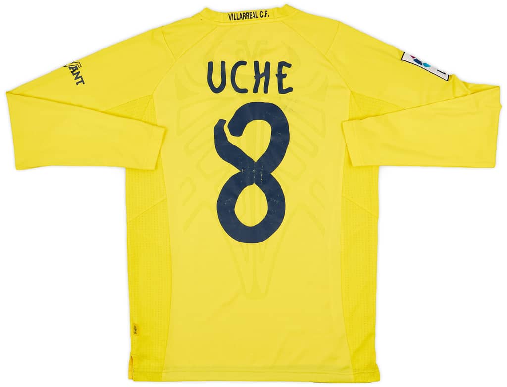 2014-15 Villarreal Home L/S Shirt Uche #8 - 7/10 - (M)