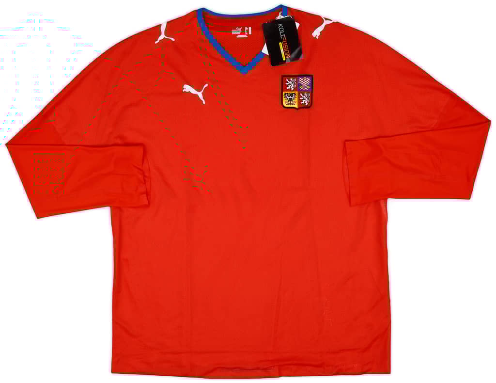 2008-09 Czech Republic Player Issue Home L/S Shirt (3XL)