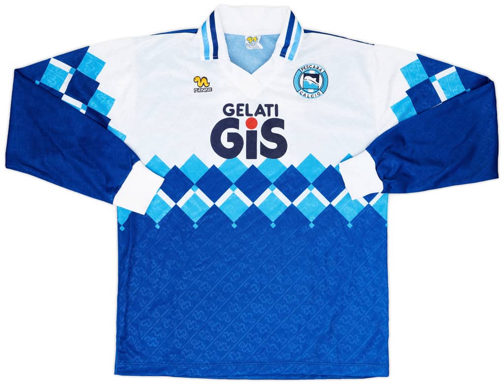 1992-93 Pescara Match Worn Away L/S Shirt #11 (Ferretti)