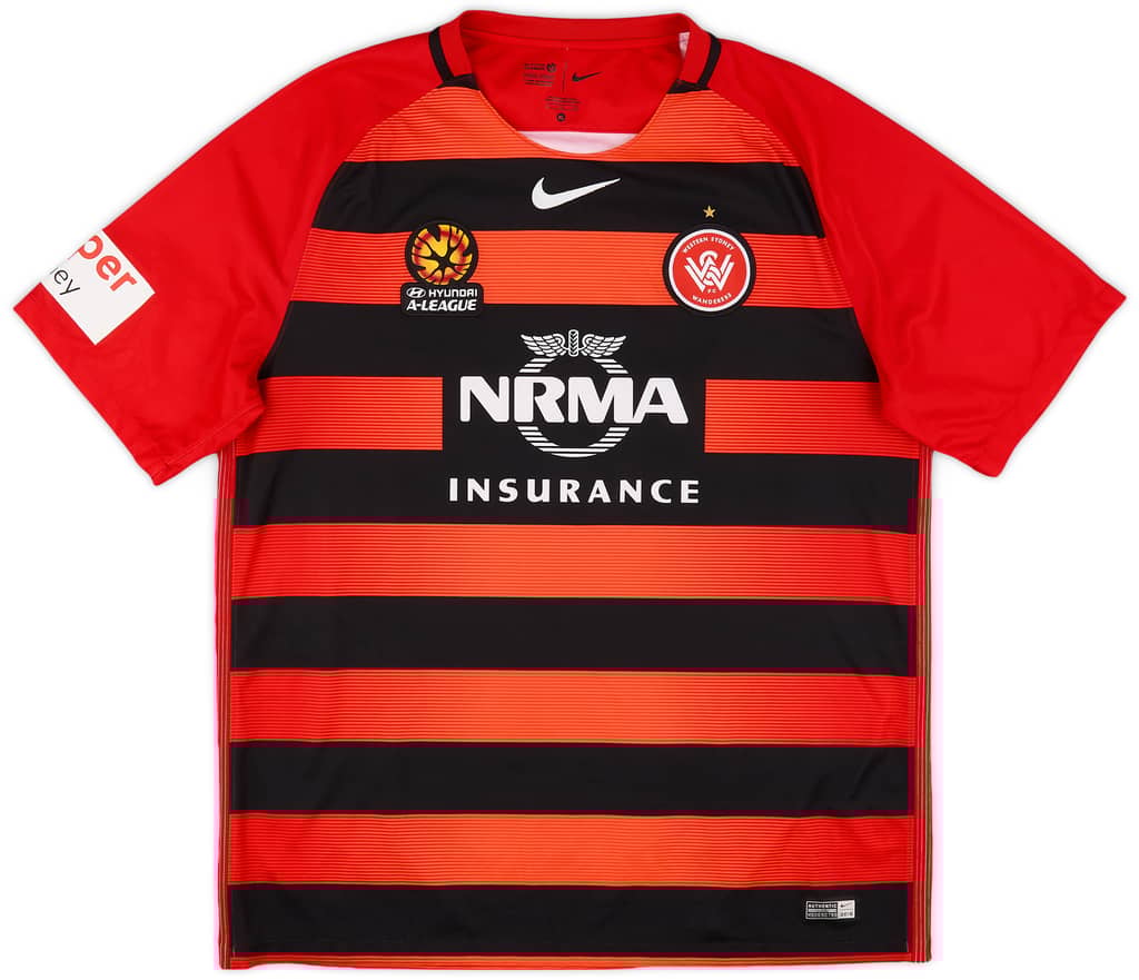 2016-17 Western Sydney Wanderers Home Shirt - 9/10 - (XL)