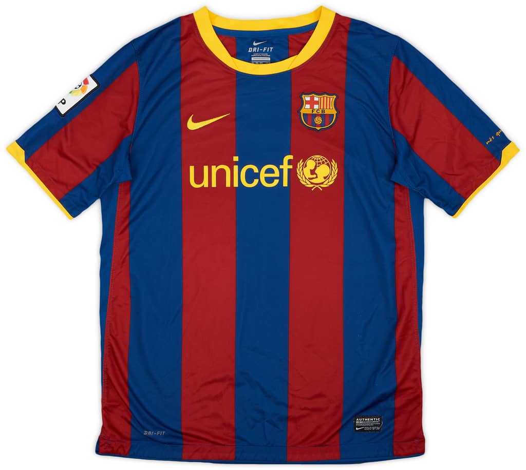 2010-11 Barcelona Home Shirt - 8/10 - (XL.Boys)