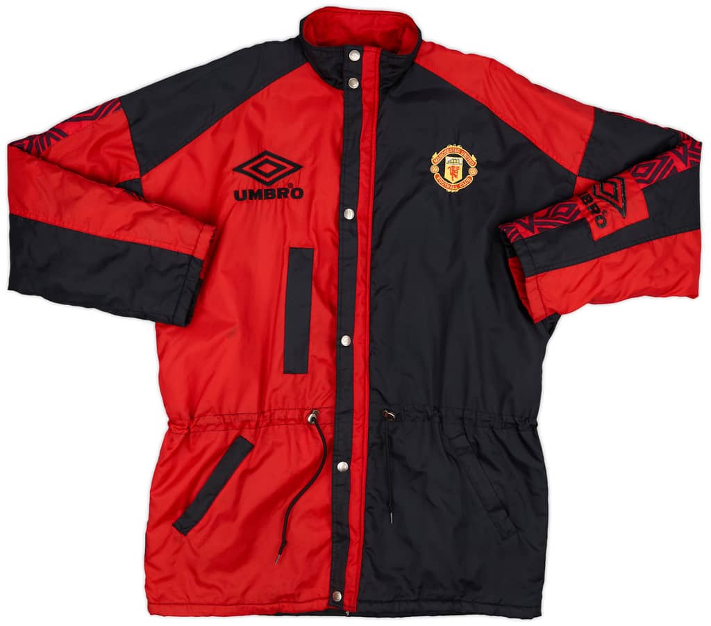1995-97 Manchester United Umbro Padded Bench Coat - 6/10 - (XL)