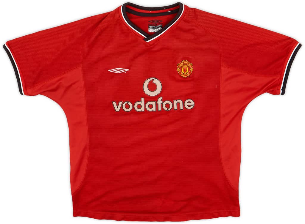 2000-02 Manchester United Home Shirt - 6/10 - (L.Boys)