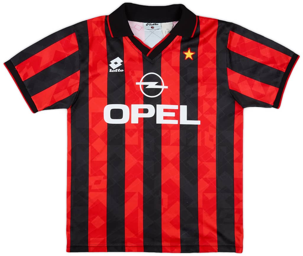 1994-95 AC Milan Home Shirt - 9/10 - (M)