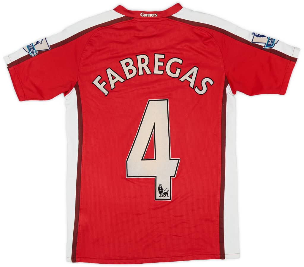2008-10 Arsenal Home Shirt Fabregas #4 - 5/10 - (L.Boys)