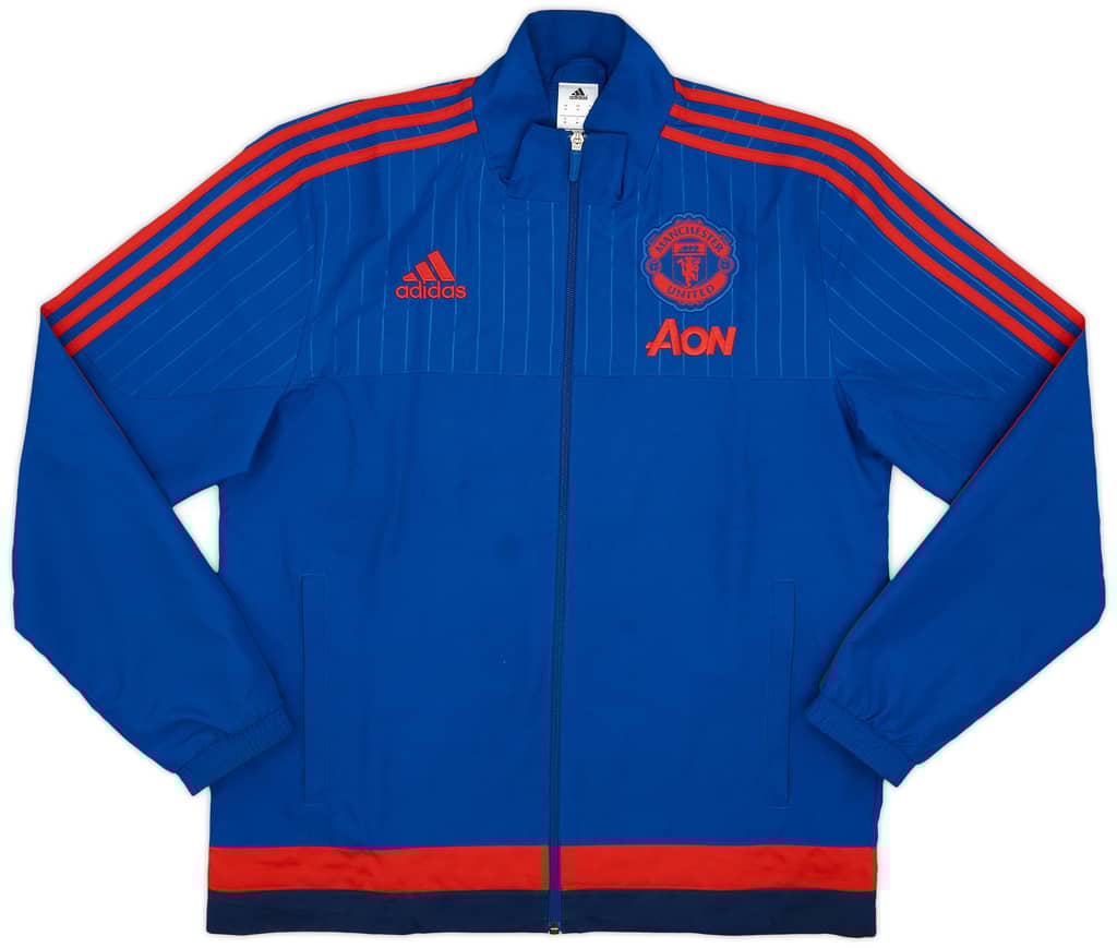 2015-16 Manchester United adidas Woven Track Jacket - 9/10 - (M)