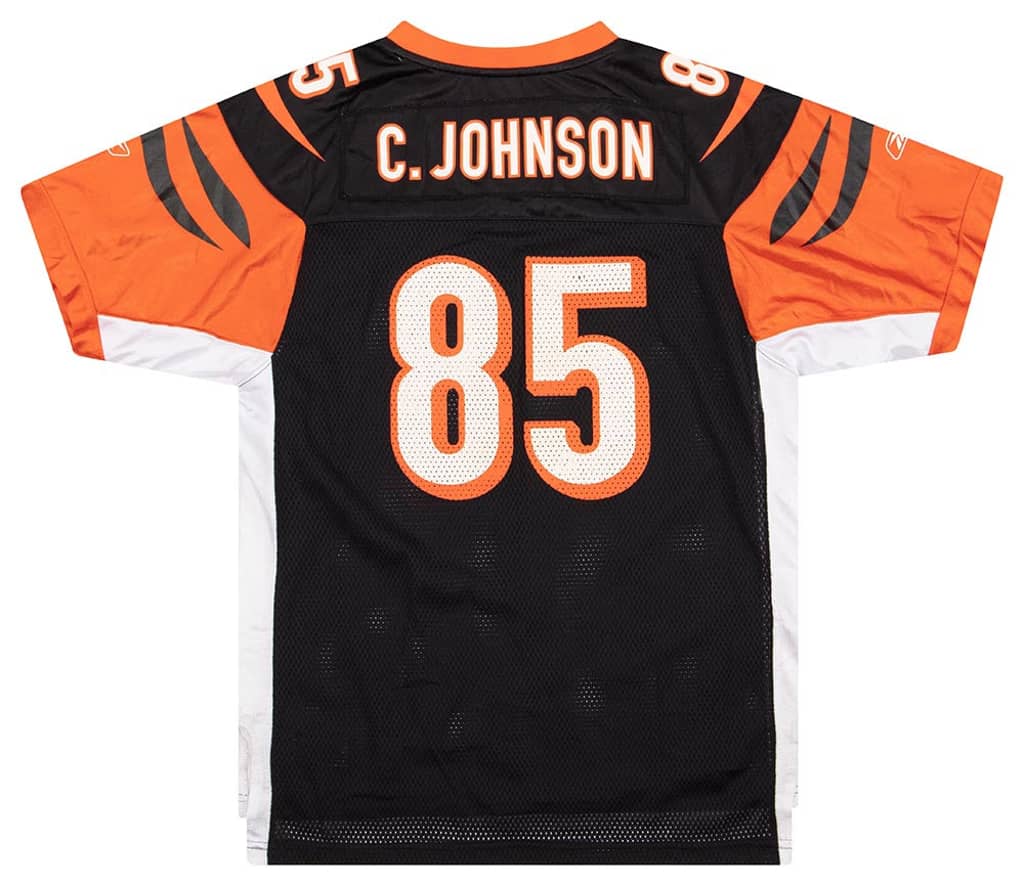 2005-06 Cincinnati Bengals C. Johnson #85 Reebok On Field Jersey (Home) Y