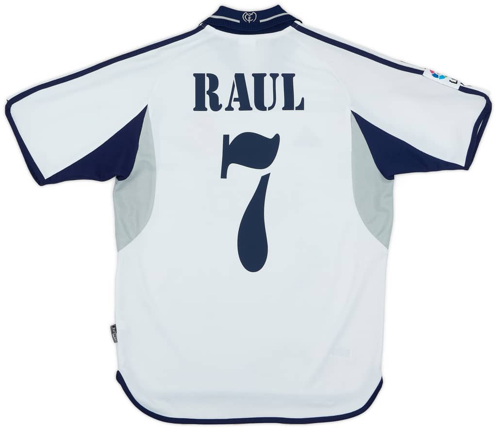 2000-01 Real Madrid Home Shirt Raul #7 - 5/10 - (S)