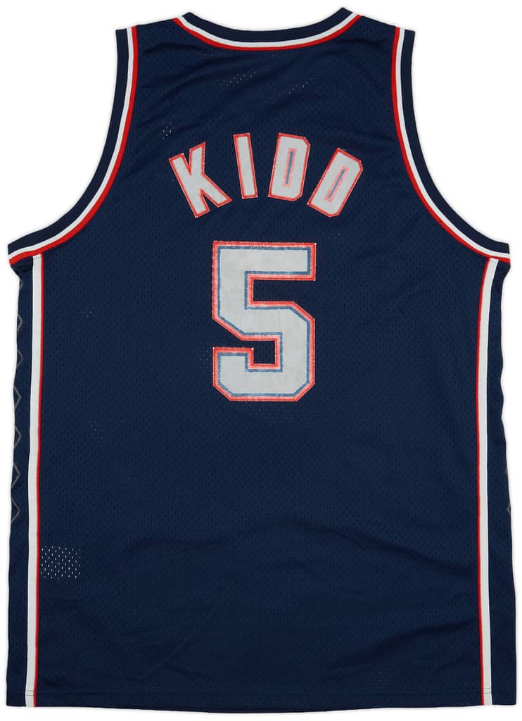 2001-04 New Jersey Nets Kidd #5 Nike Swingman Away Jersey - 7/10 - (XXL)