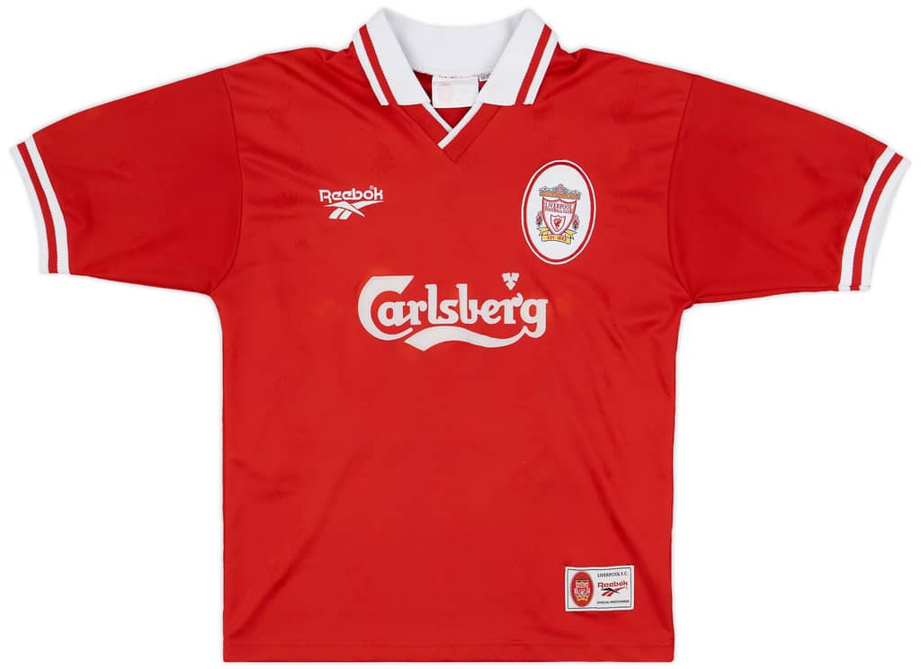 1996-98 Liverpool Home Shirt Carragher #23 - 8/10 - (M)