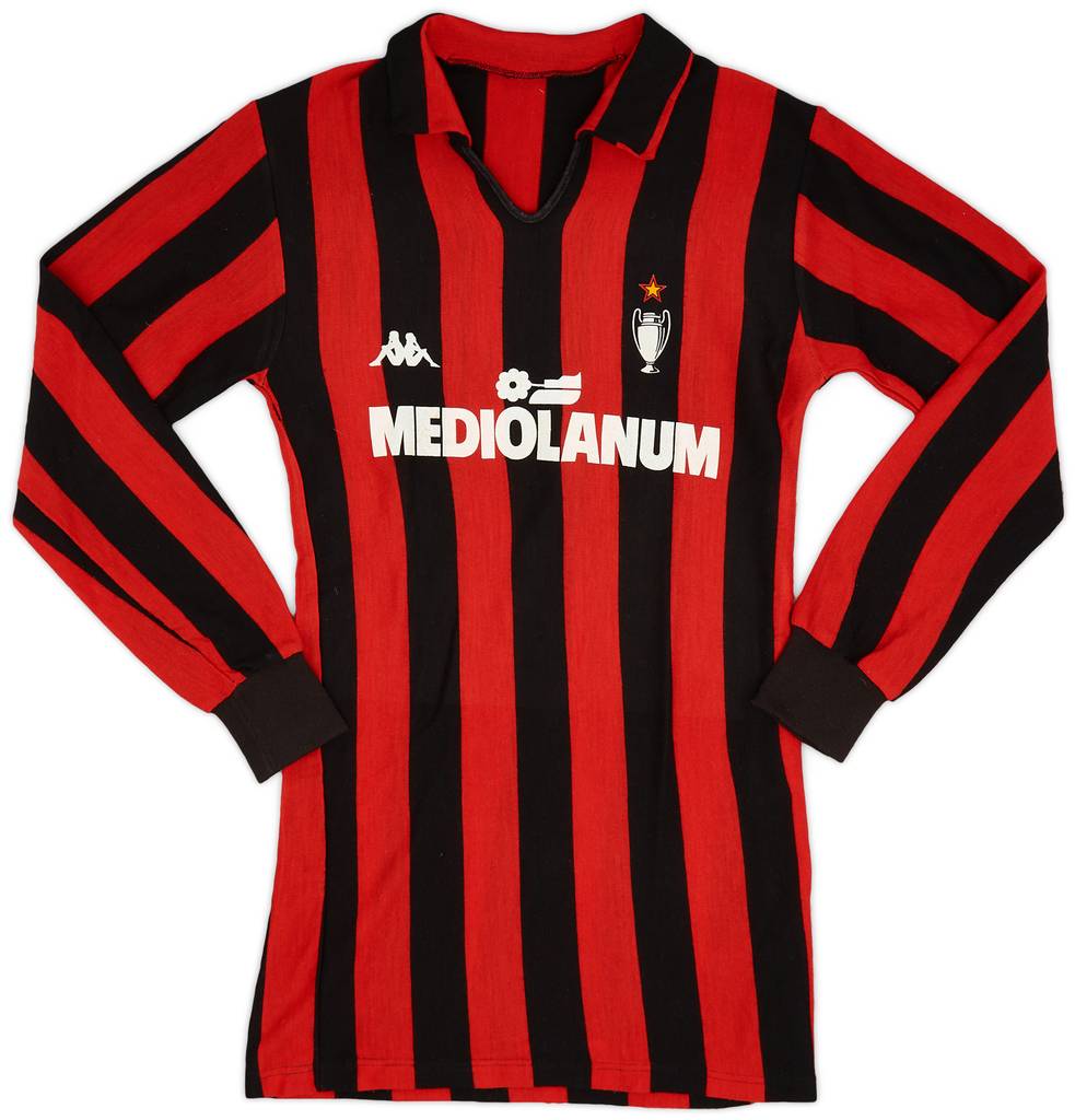 1988-89 AC Milan Home L/S Shirt - 9/10 - (M)