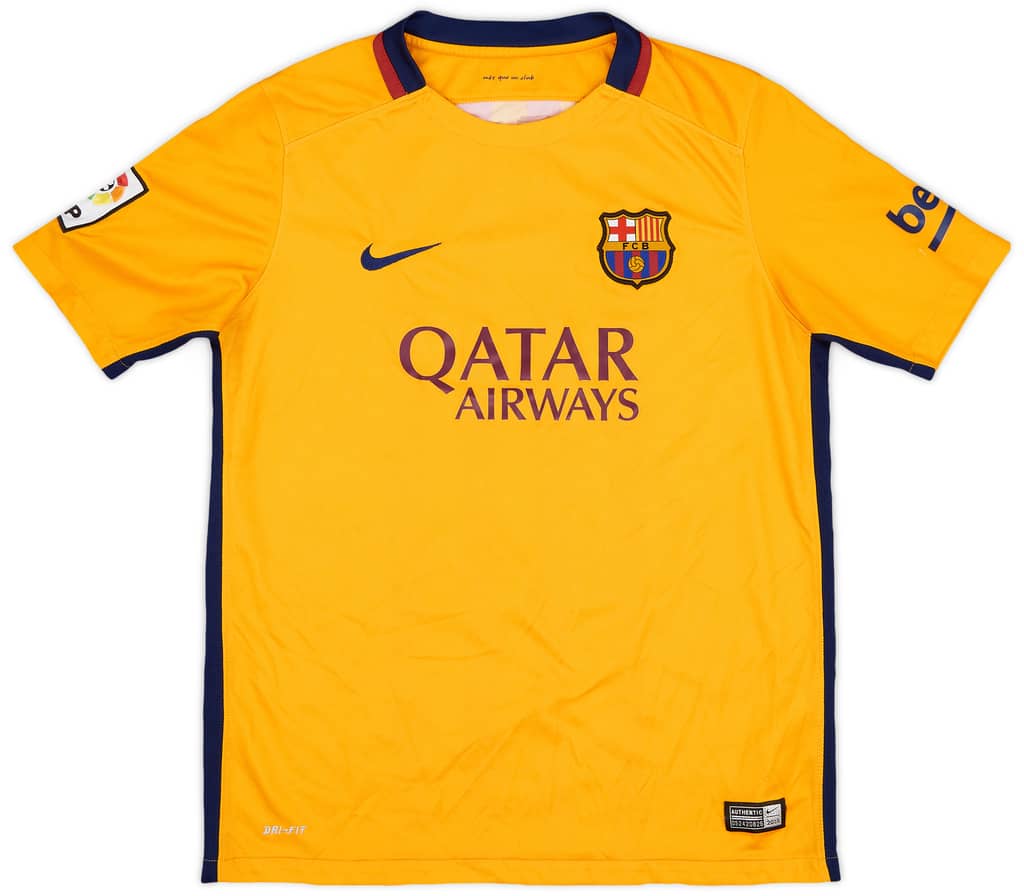 2015-16 Barcelona Away Shirt - 8/10 - (XL.Boys)
