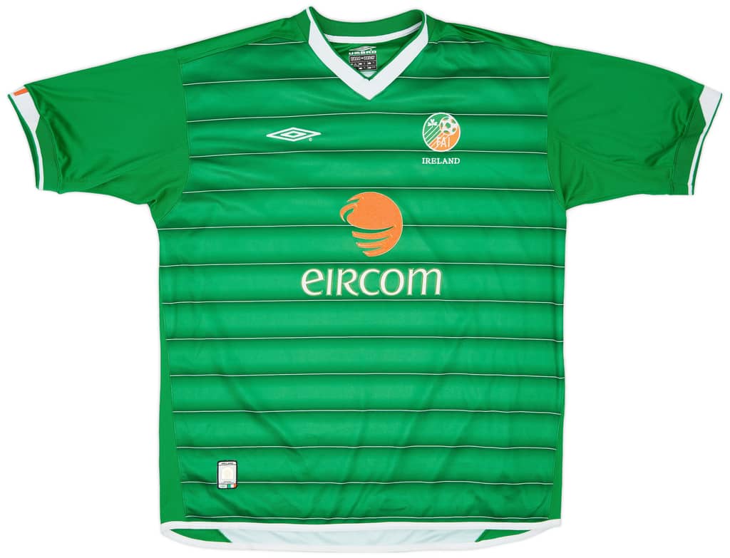 2003-04 Ireland Home Shirt R. Keane #10