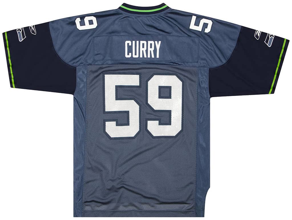 2009 Seattle Seahawks Curry #59 Reebok On Field Jersey (Home) M