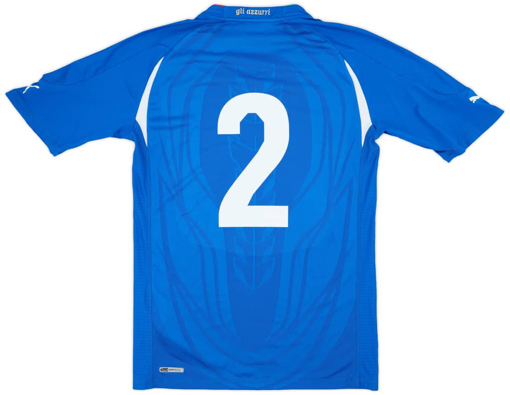 2010-12 Italy Home Shirt #2 - 10/10 - (L)
