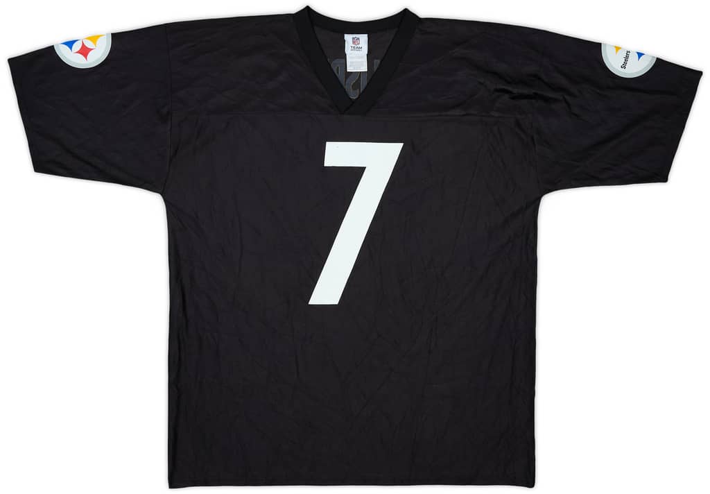 2008-11 Pittsburgh Steelers Roethlisberger #7 NFL Replica Home Jersey - 8/10 - (XL)