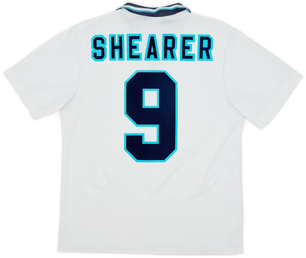 1995-97 England Home Shirt Shearer #9 - 7/10 - (L)