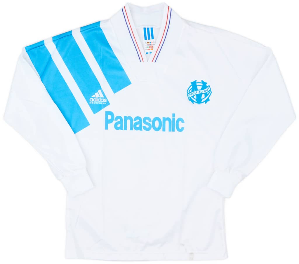 1991-92 Olympique Marseille Home L/S Shirt - 6/10 - (XS)