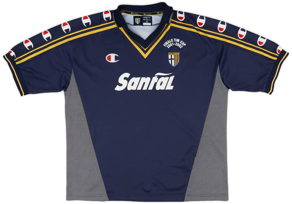 2001-02 Parma 'Signed' Finale TIM Cup Away Shirt - 7/10 - (XL)
