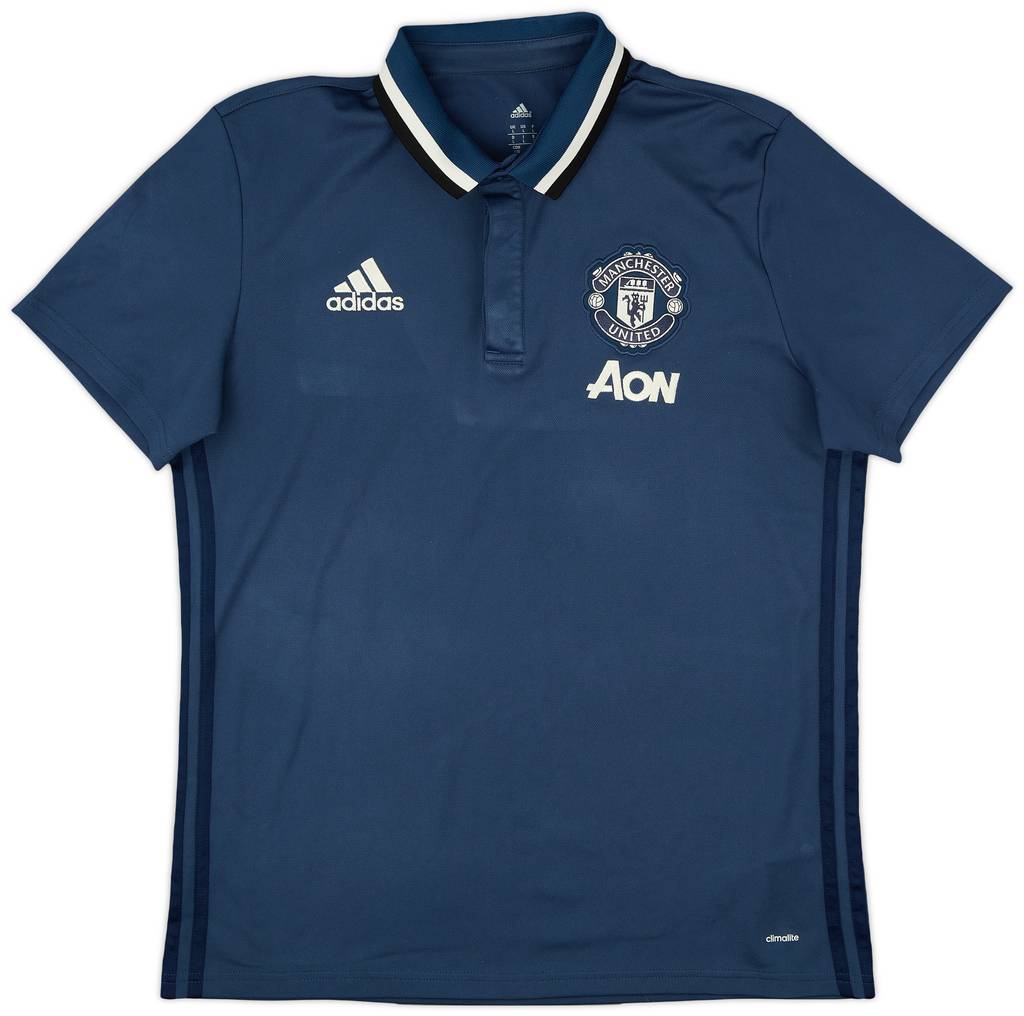 2016-17 Manchester United adidas Polo Shirt - 9/10 - (L)