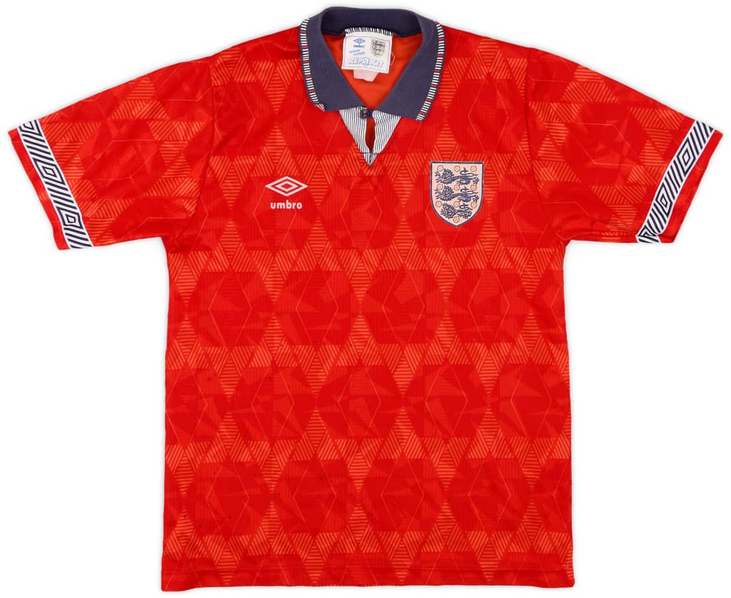 1990-93 England Away Shirt - 5/10 - (S)