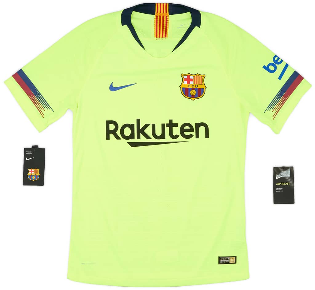 2018-19 Barcelona Authentic Away Shirt Messi #10 (S)