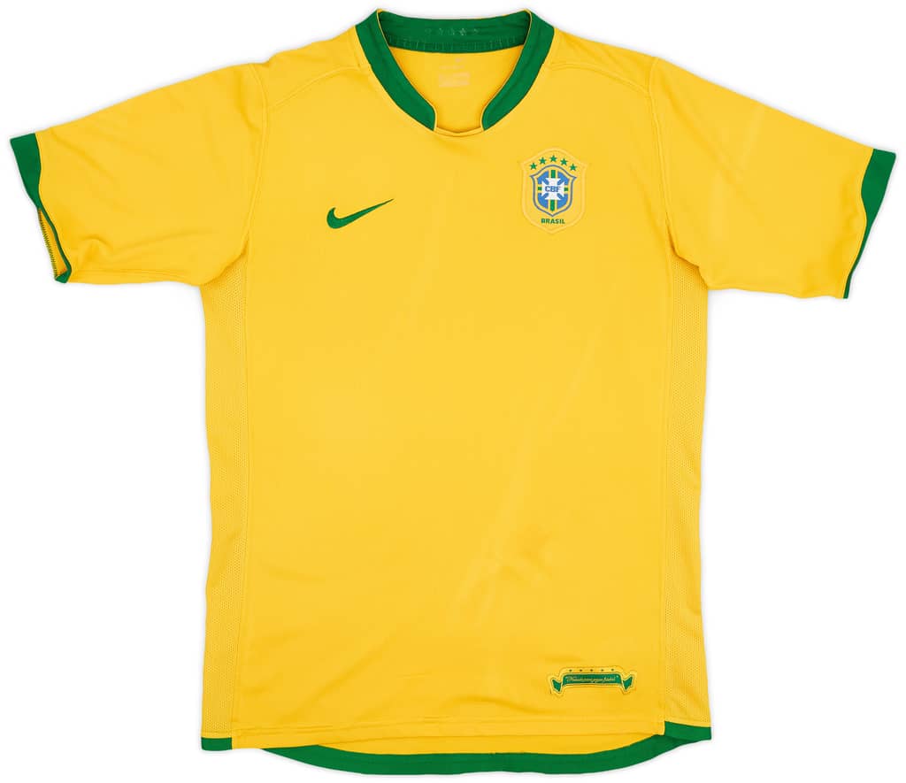2006-08 Brazil Home Shirt - 6/10 - (XL.Boys)