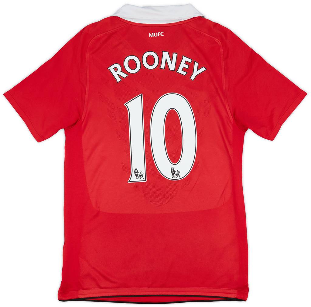 2010-11 Manchester United Home Shirt Rooney #10 - 5/10 - (S)