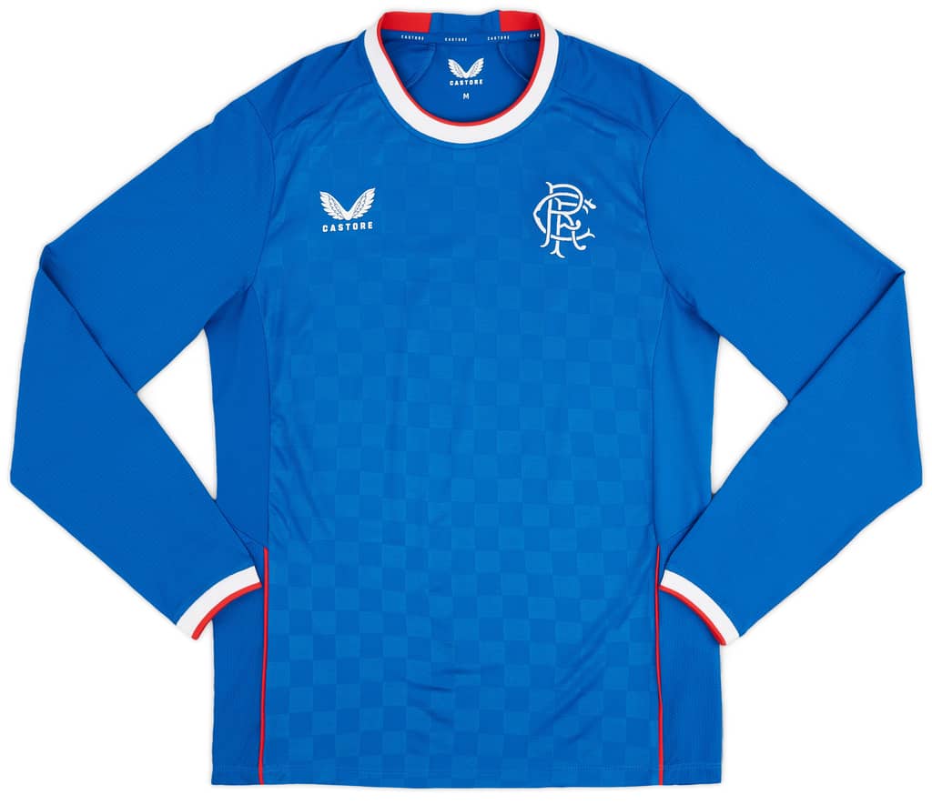2022-23 Rangers Authentic Home L/S Shirt - As New - (XL)
