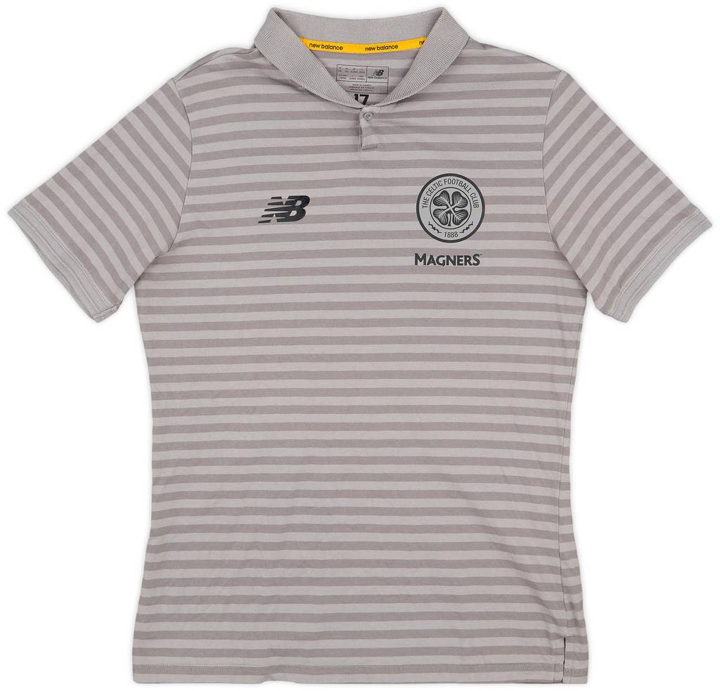 2017-18 Celtic New Balance Polo Shirt - 8/10 - (M)