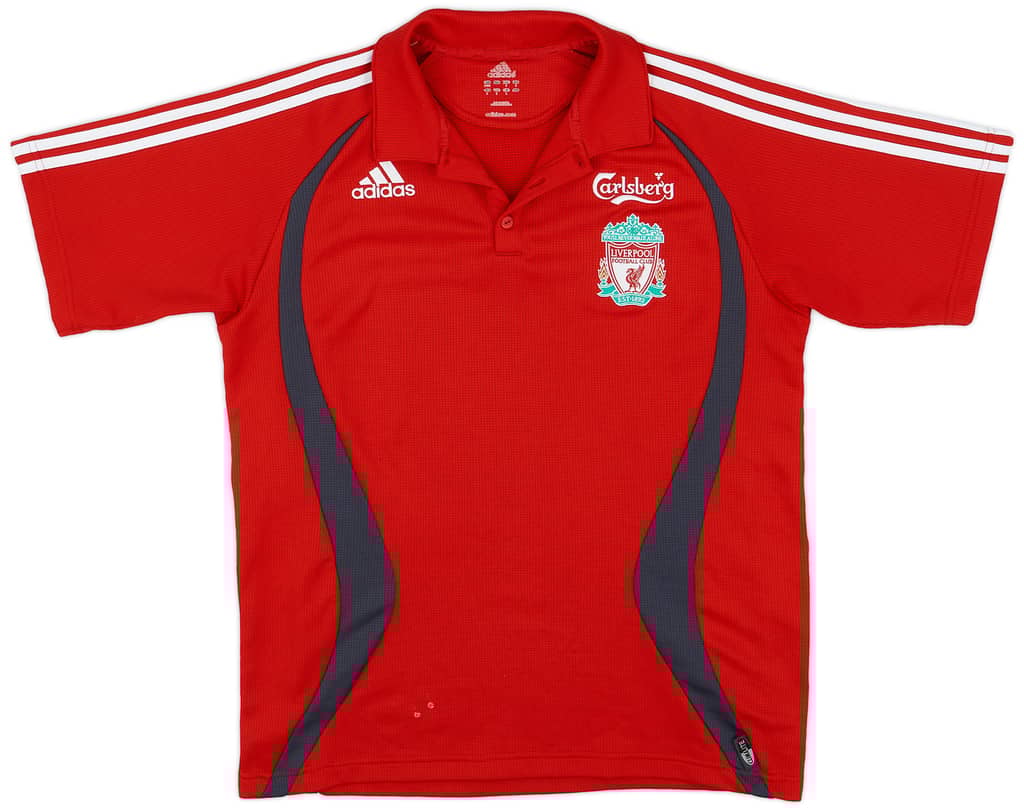2006-07 Liverpool adidas Polo Shirt - 8/10 - (L)