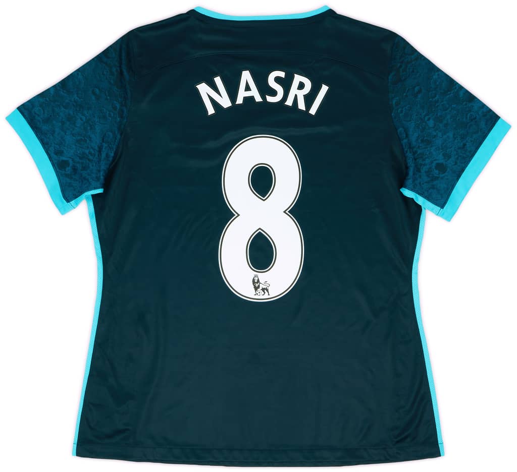 2015-16 Manchester City Away Shirt Nasri #8 (Women's XL)