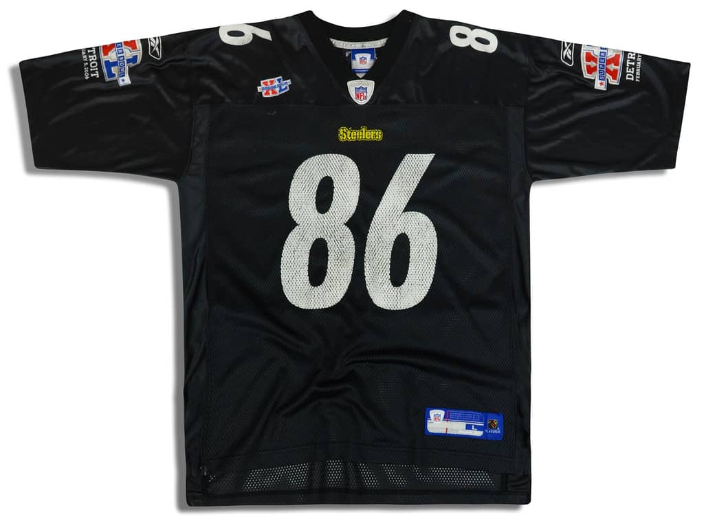 2006 Pittsburgh Steelers Ward #86 Reebok On Field Super Bowl XL Jersey (Home) L
