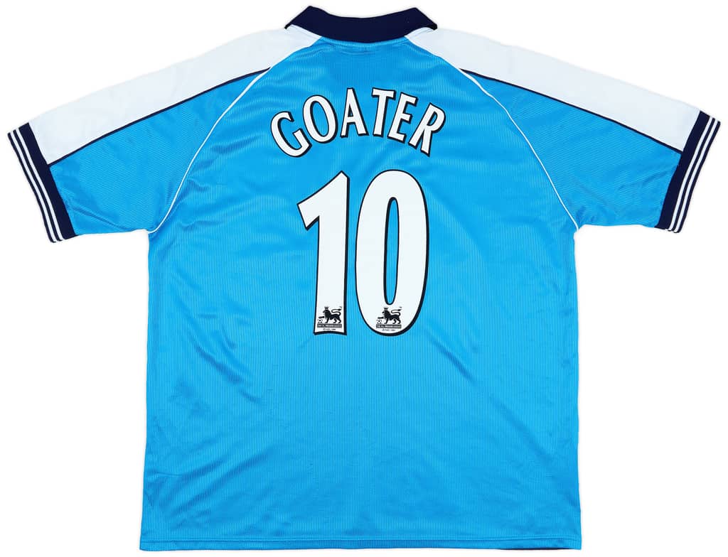 1999-01 Manchester City Home Shirt Goater #10 - 6/10 - (XXL)