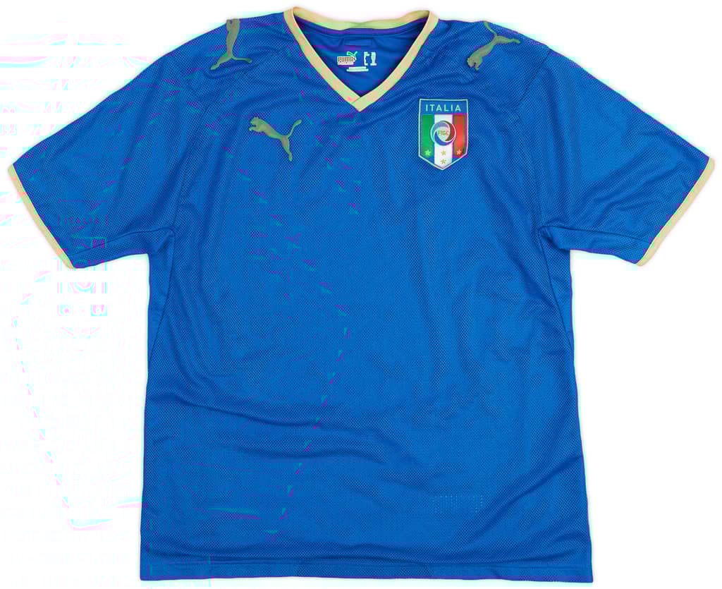 2007-08 Italy Home Shirt - 8/10 - (XL.Boys)