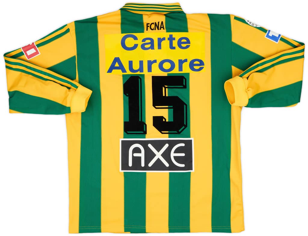 1997-98 Nantes Match Issue Coupe de France Home L/S Shirt #15