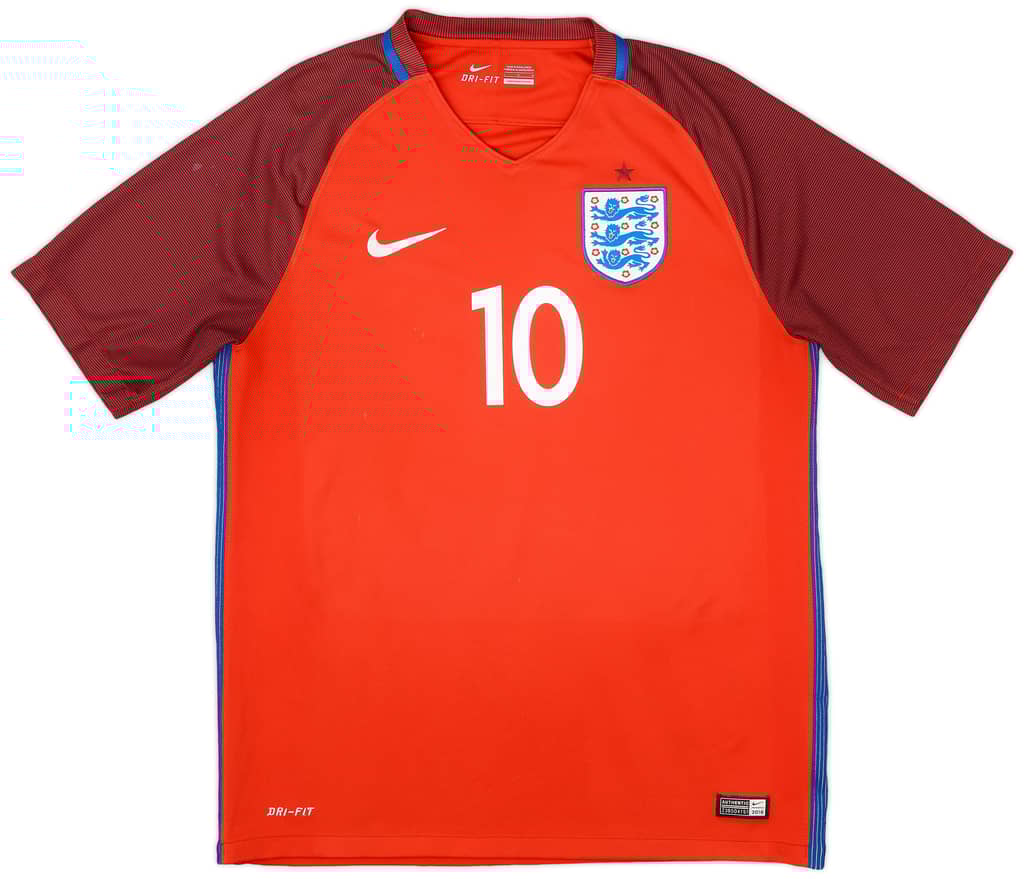 2016-17 England Away Shirt Rooney #10 - 5/10 - (L)