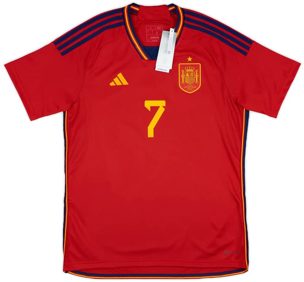 2022-23 Spain Home Shirt Morata #7