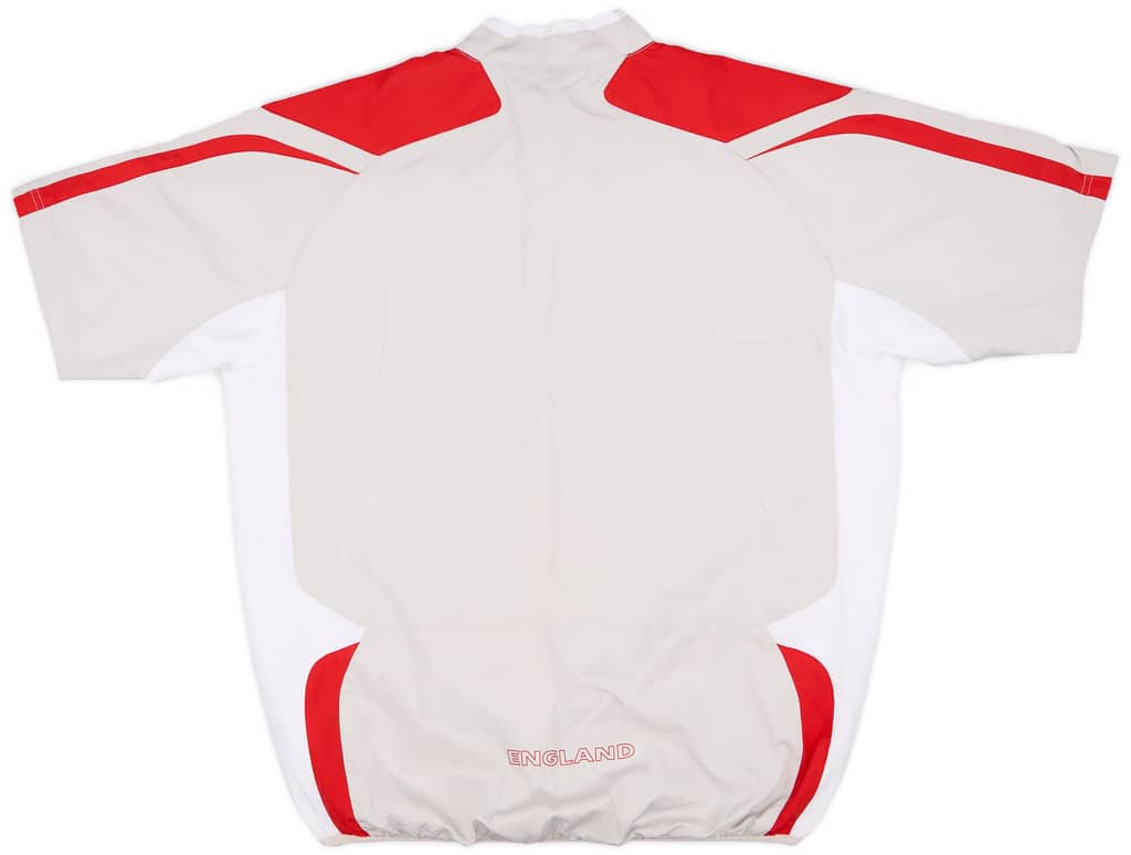 2007-09 England Umbro 1/4 Zip S/S Drill Top - 9/10 - (L)