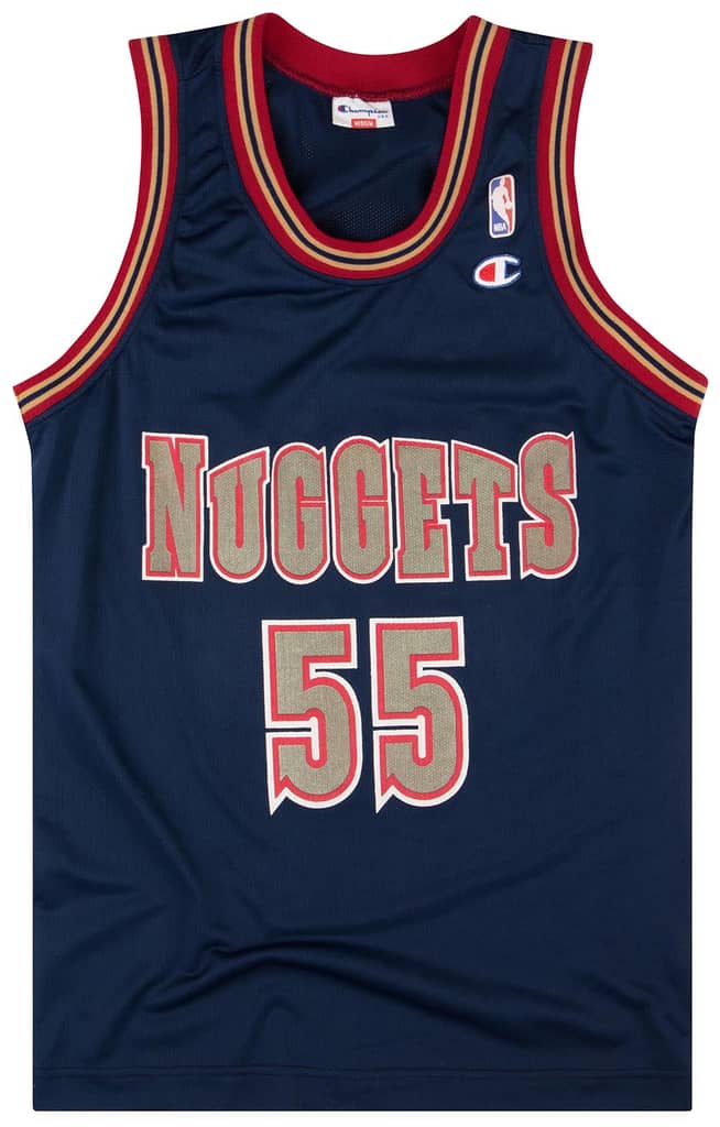 1993-95 Denver Nuggets Mutombo #55 Champion Jersey (Away) M