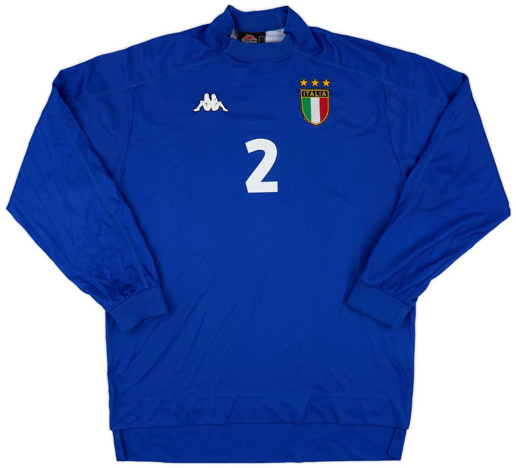 1998-99 Italy Home L/S Shirt #2 - 7/10 - (L)