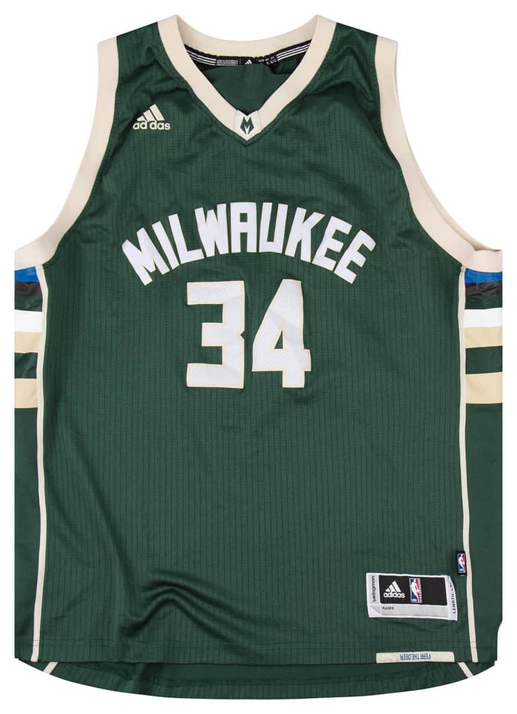 2015-17 Milwaukee Bucks Antetokounmpo #34 adidas Swingman Jersey (Away) Y