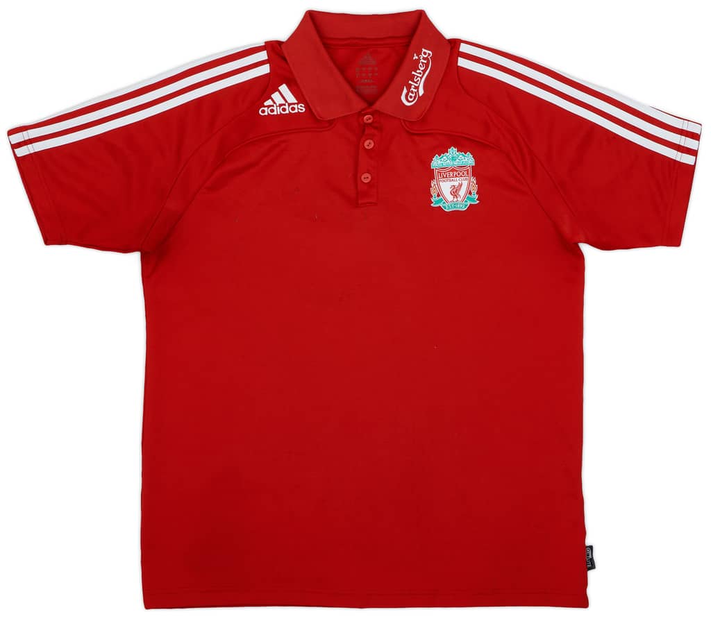 2008-09 Liverpool adidas Polo Shirt - 8/10 - (L)