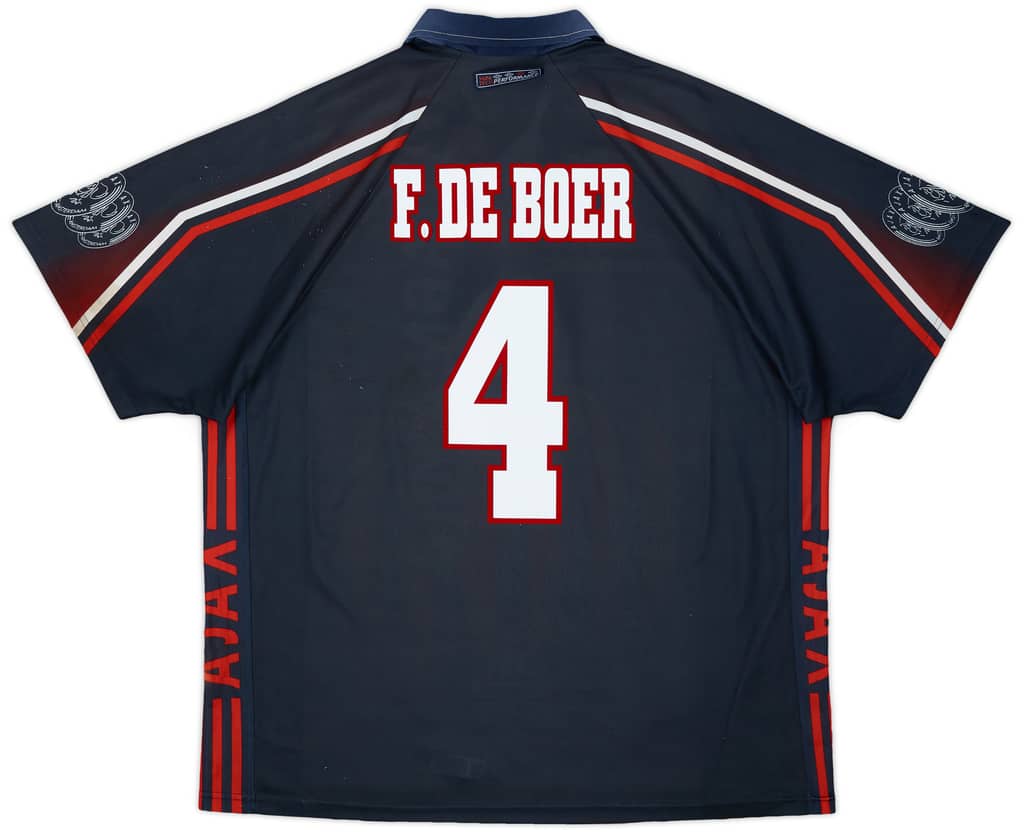 1997-98 Ajax Away Shirt F.De Boer #4 - 8/10 - (XXL)