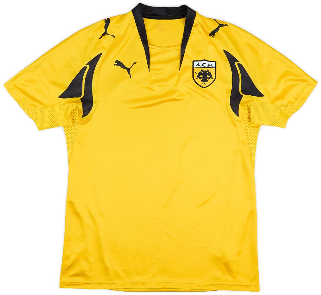 2007-08 AEK Athens Home Shirt Rivaldo #10 - 6/10 - (M)