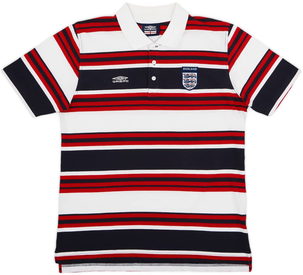 2001-02 England Umbro Polo Shirt - 8/10 - (L)